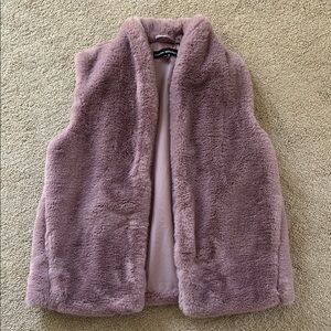 Catherine Malandrino Mauve Faux Fur Vest - NWOT